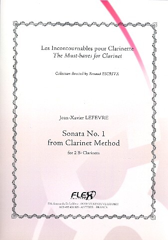 Vorderes Coverbild Sonata No.1 from Clarinet Method