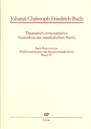 Vorderes Coverbild Bach-Repertorium Band 4 Werkverzeichnis von