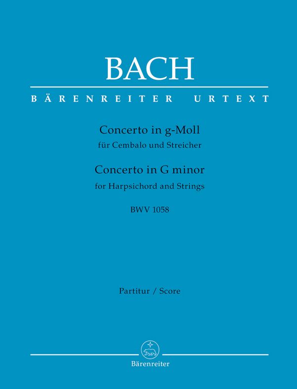 Vorderes Coverbild Konzert g-Moll BWV1058
