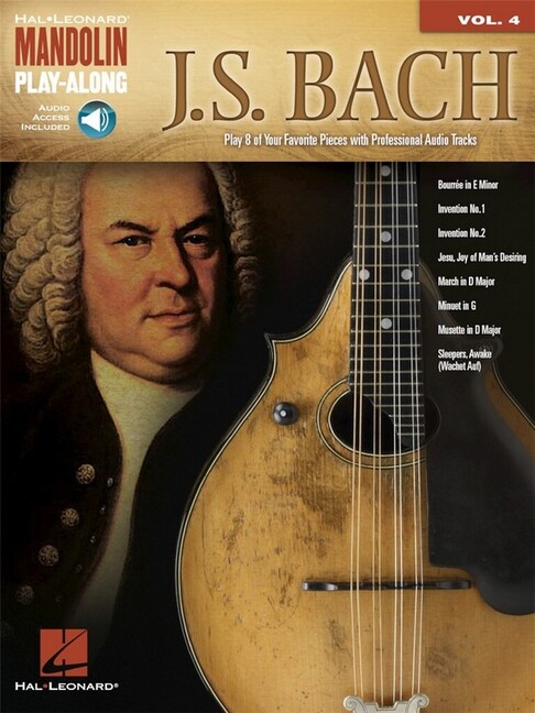 Vorderes Coverbild J.S. Bach (+CD) for mandolin/tab