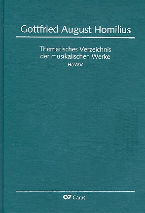 Vorderes Coverbild Gottfried August Homilius thematisches