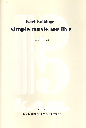 Vorderes Coverbild Simple Music for five