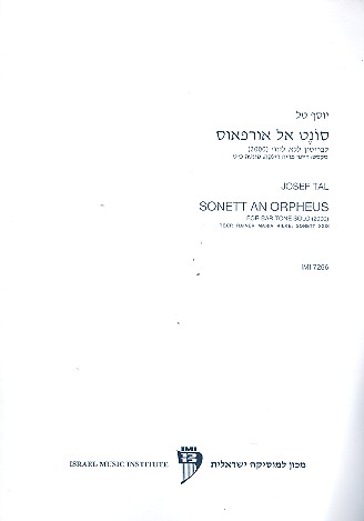Vorderes Coverbild Sonett an Orpheus