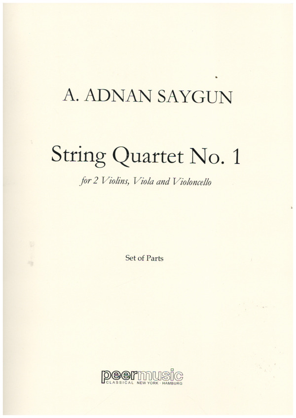 Vorderes Coverbild String Quartet No.1 op.27