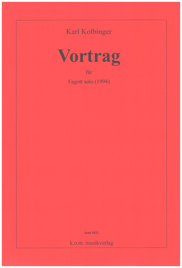Vorderes Coverbild Vortrag