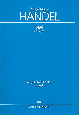 Vorderes Coverbild Saul HWV53