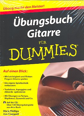 Vorderes Coverbild Übungsbuch Gitarre für Dummies (+CD)