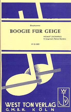 Vorderes Coverbild Boogie für Geige