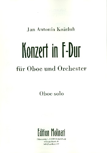 Vorderes Coverbild Konzert F-Dur