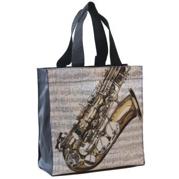 Vorderes Coverbild Nylon-Tasche mit Boden Saxophon 33x33x13 cm
