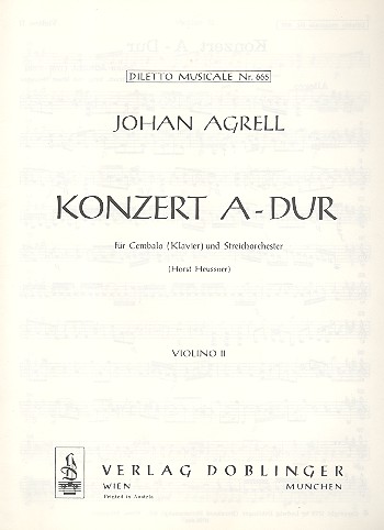 Vorderes Coverbild Konzert A-Dur
