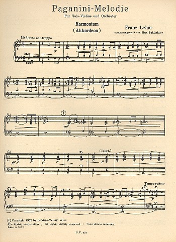 Vorderes Coverbild Paganini-Melodie