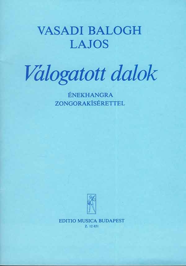Vorderes Coverbild Vasadi Balogh Lajos Selected Songs