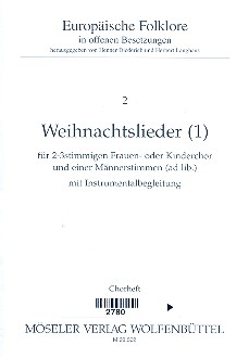 Vorderes Coverbild Weihnachtslieder Band 1