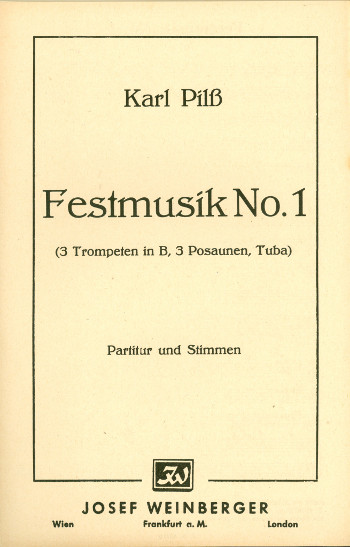 Vorderes Coverbild Festmusik Nr.1