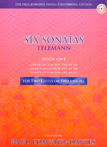 Vorderes Coverbild Six Sonatas by Telemann vol.1 (+CD)