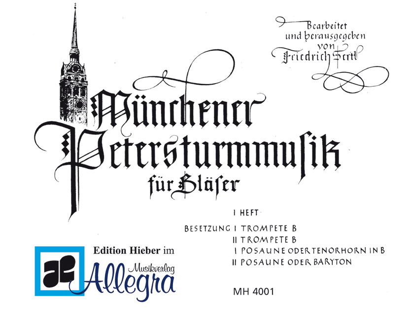 Vorderes Coverbild Münchner Petersturmmusik Heft 1