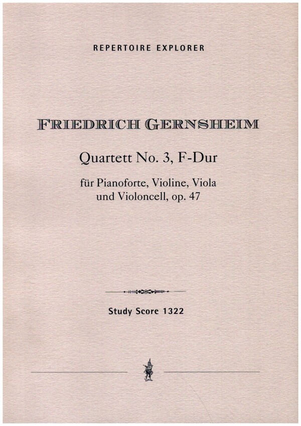 Vorderes Coverbild Quartett F-Dur Nr.3 op.47