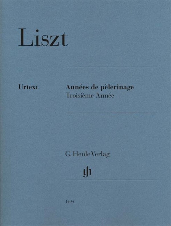Vorderes Coverbild Années de Pèlerinage Troisième Année