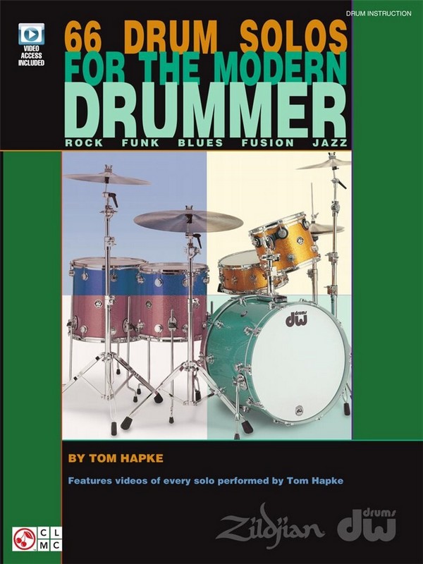 Vorderes Coverbild 66 Drum Solos for the Modern Drummer (+Online Audio)