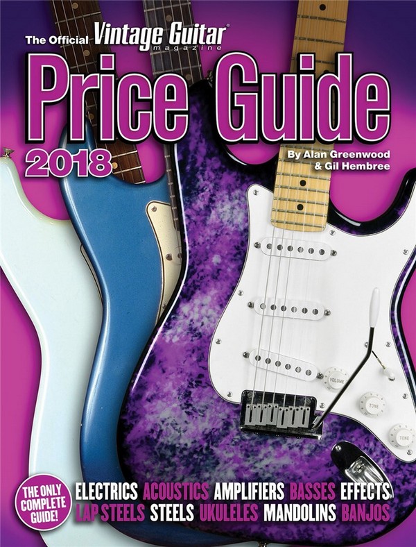 Vorderes Coverbild Official Vintage Guitar Magazine Price Guide 2018
