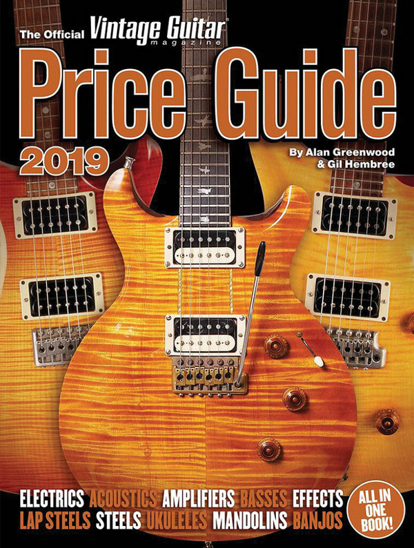 Vorderes Coverbild Official Vintage Guitar Magazine Price Guide 2019