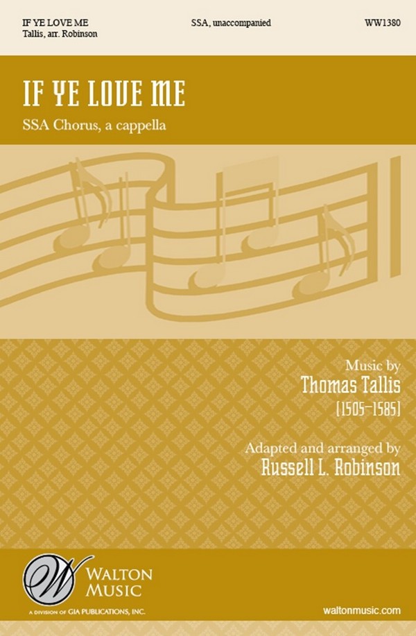 Vorderes Coverbild Thomas Tallis, If Ye Love Me