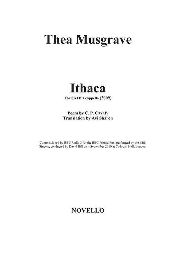 Vorderes Coverbild Ithaca (2009)