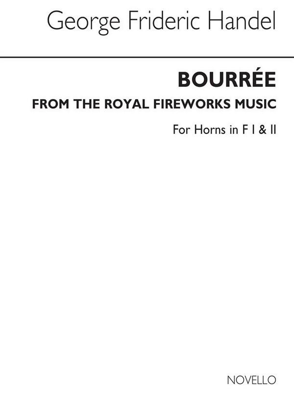 Vorderes Coverbild Bourree From The Fireworks Music  